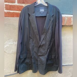 Y-3 Black Lightweight Shirt Jacket